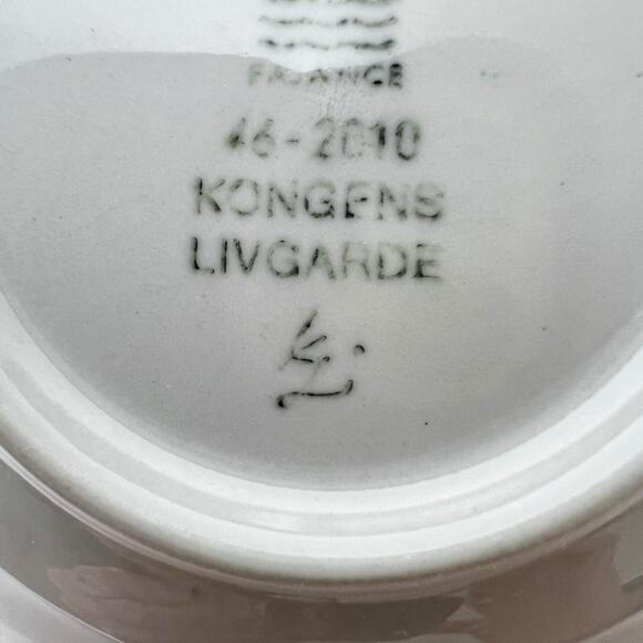 Porcelain Mini Plate Wall Art Royal Copenhagen Kongens Livgarde Blue 3.25 Inch - Picture 4 of 15